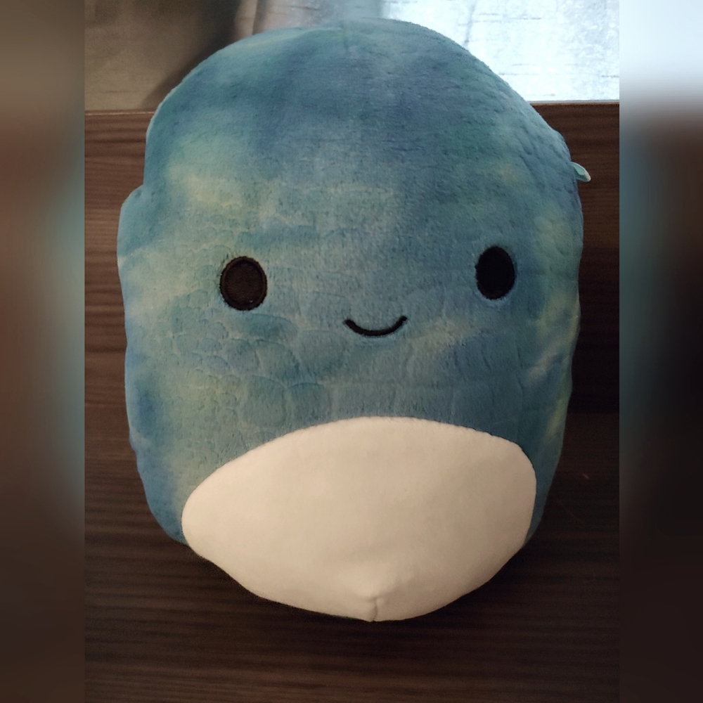 Original squishmallow Damin the Dinosaur Dino collection small (6-14) blue